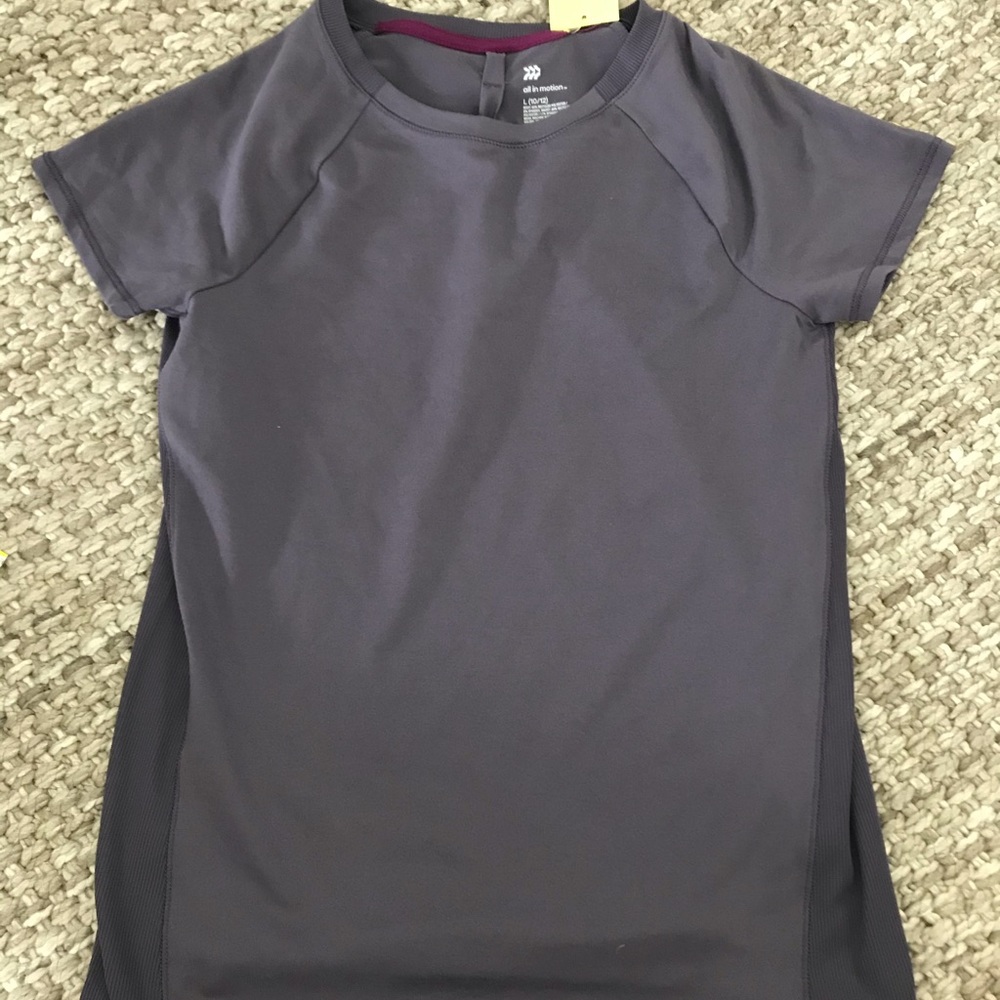 all in motion Purple Dry-fit Workout Top
